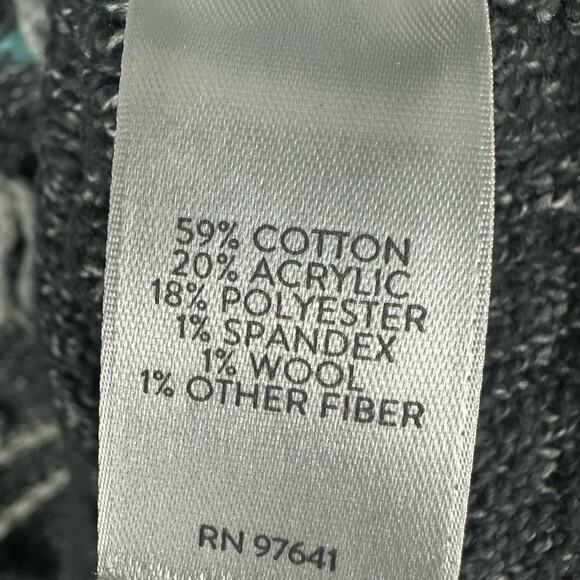 J Jill Sweater Womens Extra Small Gray PureJill Embroidered Knit Boho Artsy Wool - Picture 9 of 14